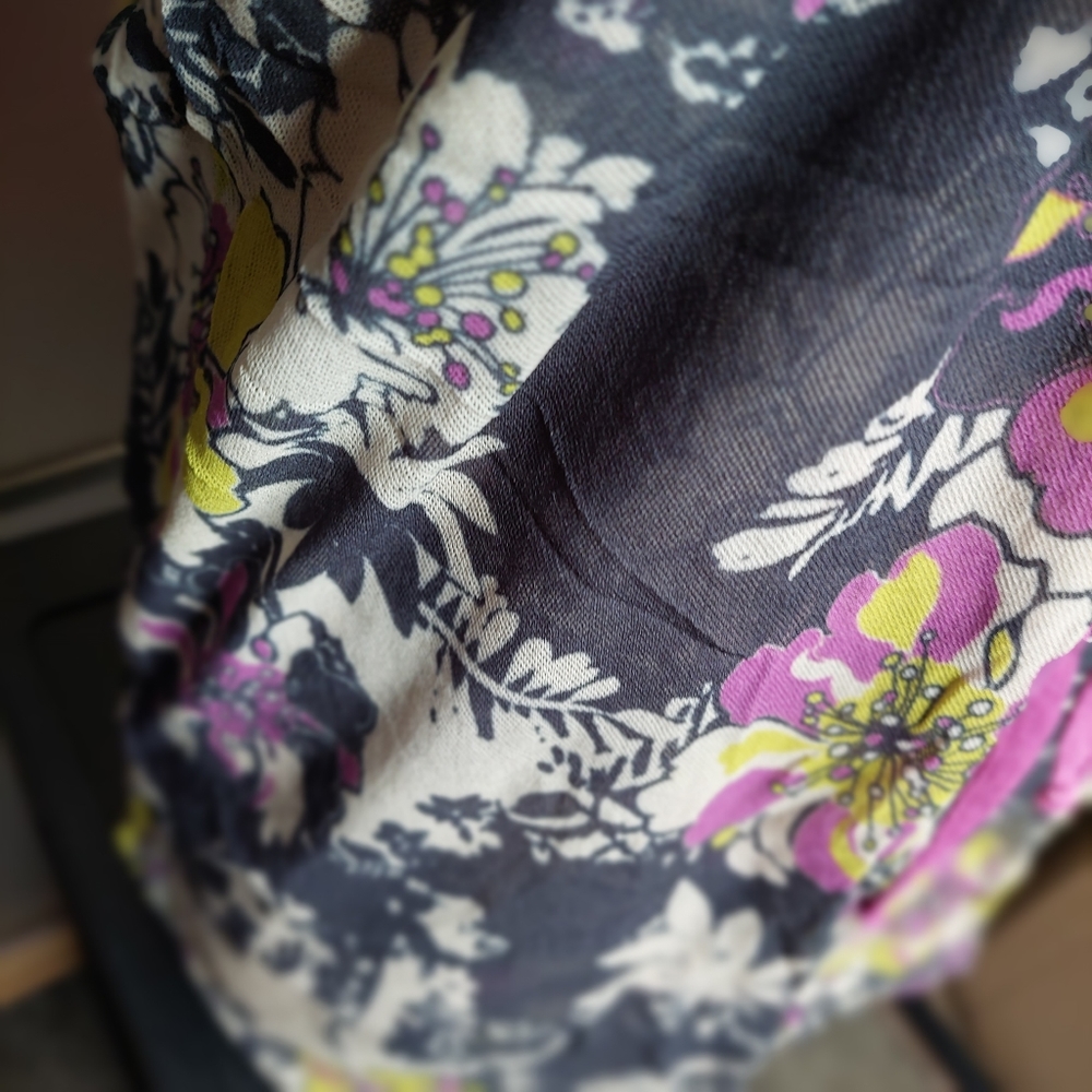 Sweat Pea Mesh Long Sleeve Drawstring Tie Waist Fairycore Y2k Floral Mesh Small - Picture 13 of 15